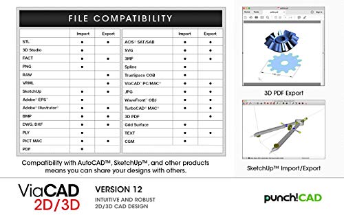 ViaCAD 2D/3D v12 Software- Windows PC