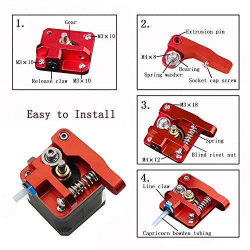 Adjustable Dual Metal Extruder for Ender Series