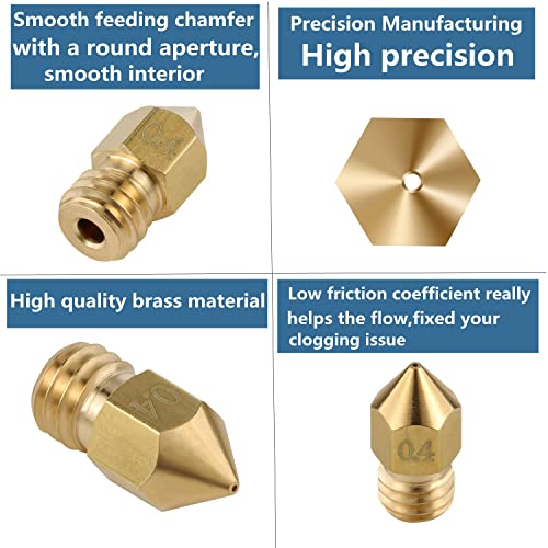 30pcs Brass & Steel 3D Printer Nozzles Set