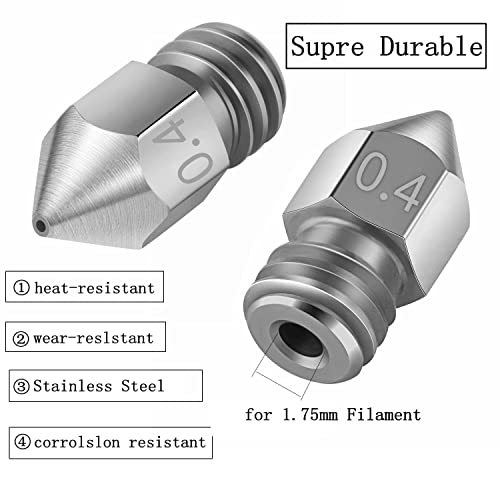 30pcs Brass & Steel 3D Printer Nozzles Set