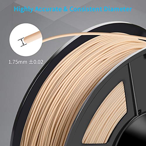 SUNLU Low-Temp Real Wood 1.75mm PLA Filament
