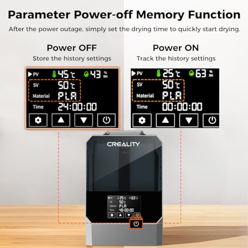 Creality Space PI Filament Dryer Plus with Storage