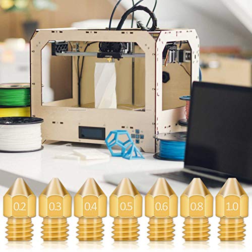 Hakkin 37-Piece Brass 3D Printer Nozzle Set