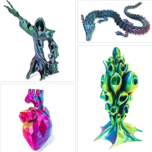 Tricolor Rainbow PLA Filament 1.75mm 3D Printing