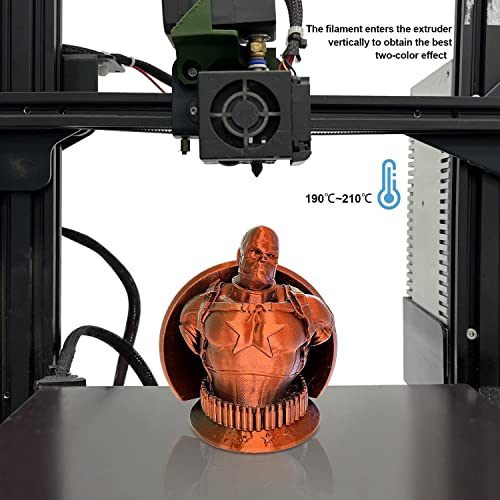 Tricolor Rainbow PLA Filament 1.75mm 3D Printing