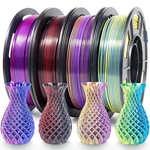 Dual Color Silk PLA Filament Set - 250g Spools