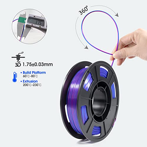 Dual Color Silk PLA Filament Set - 250g Spools