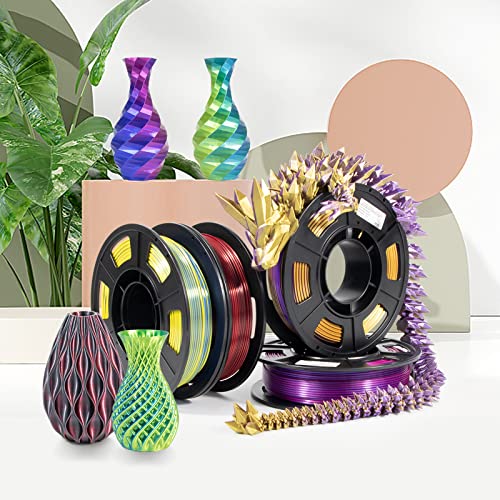 Dual Color Silk PLA Filament Set - 250g Spools