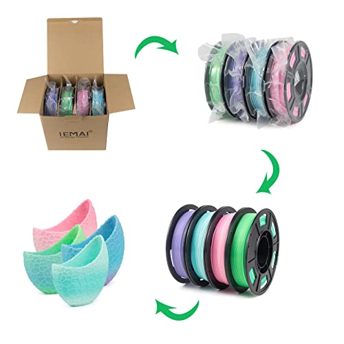 Gradient Translucent PETG Filament Set 1.75mm