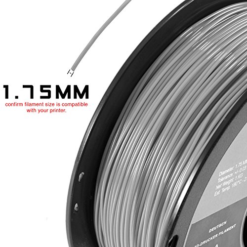 HATCHBOX ABS 3D Filament 1.75mm, Black, 1kg