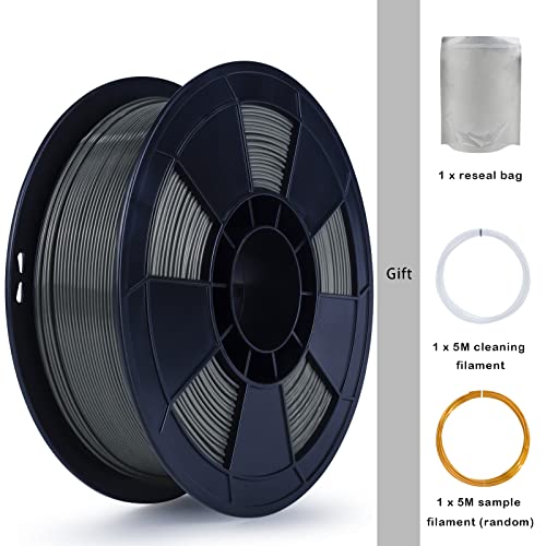 ZIRO 1.75mm Dark Gray PLA Filament 1KG