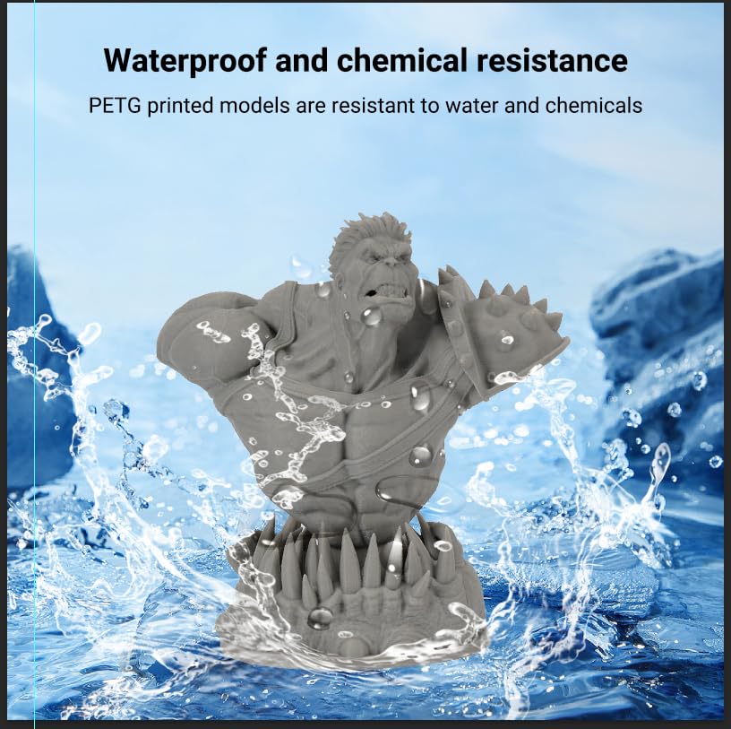 Kingroon 1.75mm Grey PETG Filament, 1KG Spool