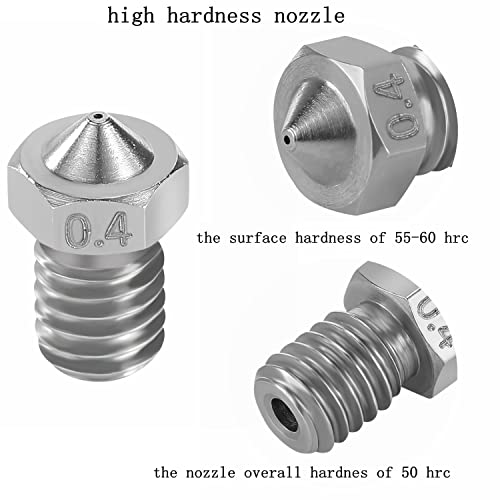 25-Pack V6 3D Printer Nozzles Set
