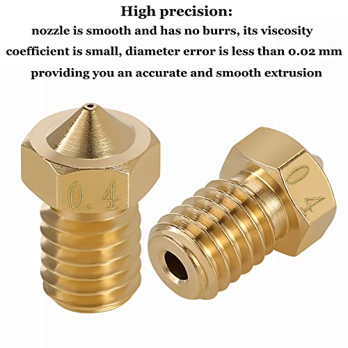 25-Pack V6 3D Printer Nozzles Set