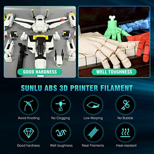 SUNLU High-Quality ABS 3D Printer Filament, 1.75mm
