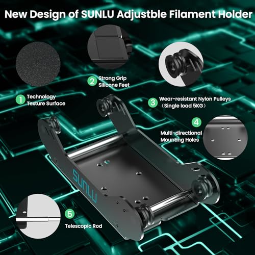 SUNLU Adjustable 3D Printer Filament Holder Rack