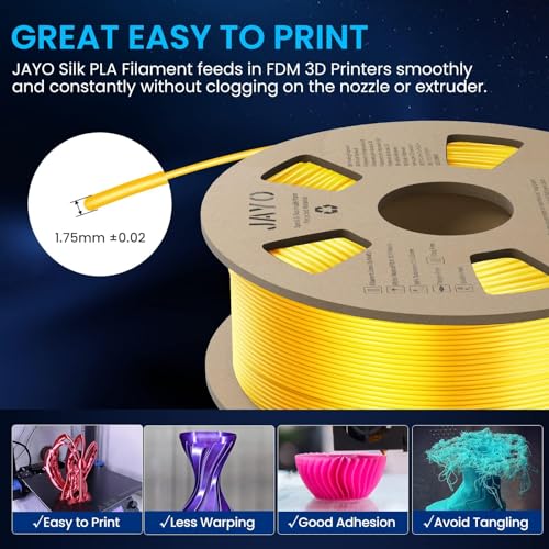 JAYO 1.75mm Metallic Silk PLA Filament 0.65KG