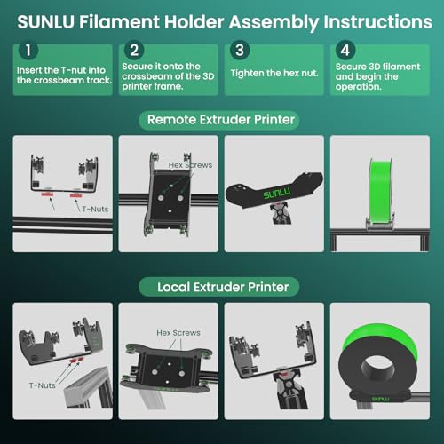 SUNLU Adjustable 3D Printer Filament Holder Rack