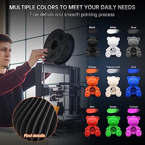 BLACK 1.75mm ABS Filament for FDM 3D Printers