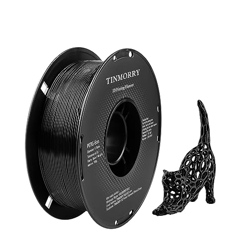 Black PETG Filament 1.75mm for 3D Printing