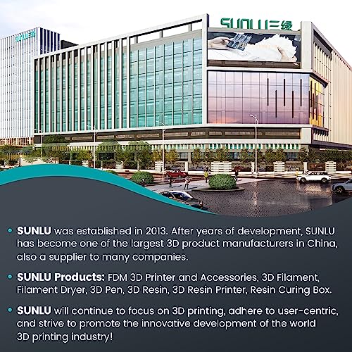 SUNLU 1.75mm PLA Black Filament 1kg Spool