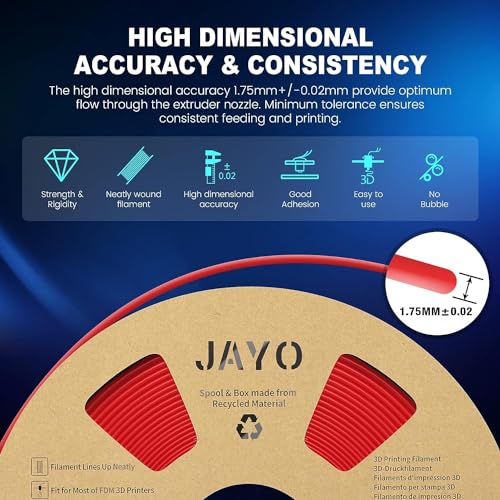 JAYO 1.75mm PLA+ Filament - 1.1kg Spool