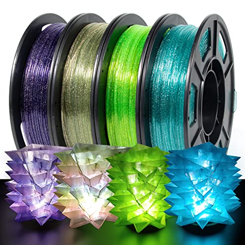 Glitter PETG Filament Bundle - 1.75mm 250g x4