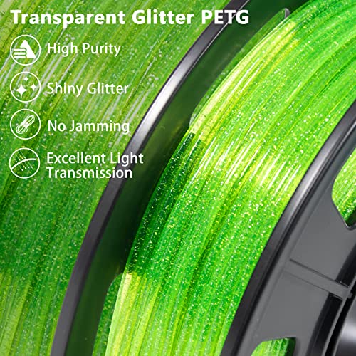 Glitter PETG Filament Bundle - 1.75mm 250g x4