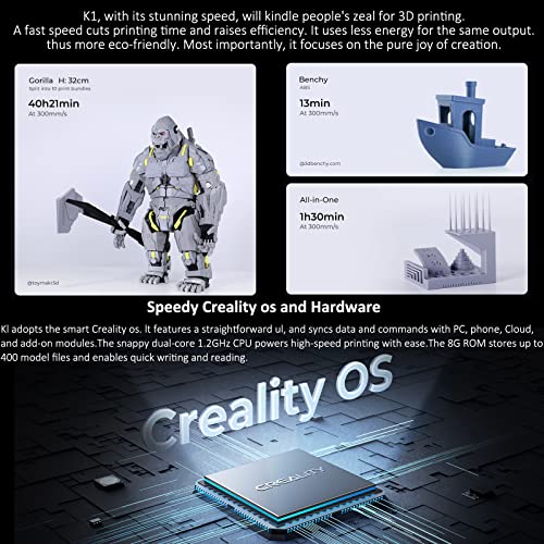 Creality K1 3D Printer with High-Speed Printing