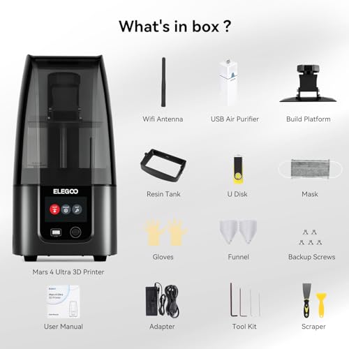 ELEGOO Mars 4 Ultra 9K Resin 3D Printer
