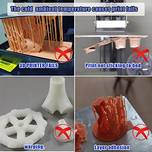 Mini 3D Printer Heater with Temp Control & Filter