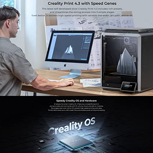Creality K1 Speedy FDM 3D Printer, Double Fans