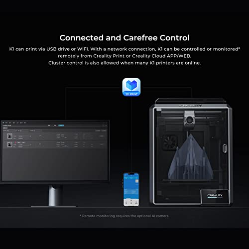 Creality K1 Speedy FDM 3D Printer, Double Fans