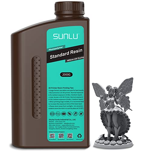 SUNLU 2KG Dark Grey 3D Printer Resin