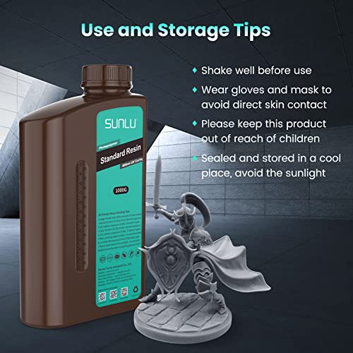 SUNLU 2KG Dark Grey 3D Printer Resin