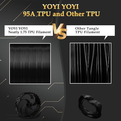 Flexible TPU 3D Printer Filament, Black