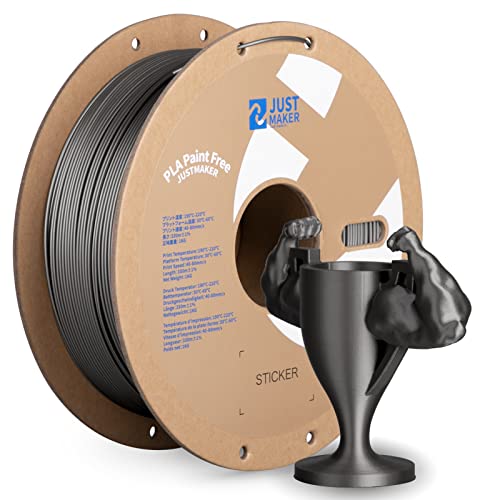 JUSTMAKER 1kg Metallic PLA 3D Printer Filament
