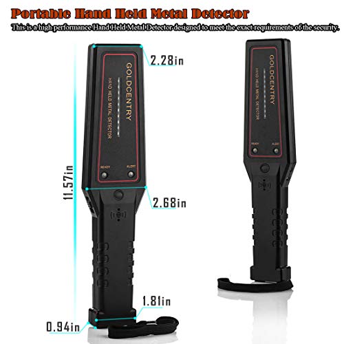 Portable High Sensitivity Metal Detector with Signal Strength Indicator