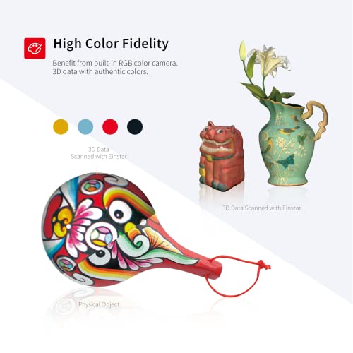 Shining 3D Einstar Handheld 3D Scanner – Detail-Oriented Enhancement for Hair and Body Scanning