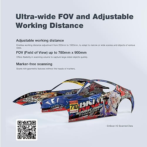 EinScan H2 Handheld Hybrid Color 3D Scanner