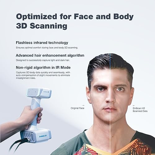 EinScan H2 Handheld Hybrid Color 3D Scanner