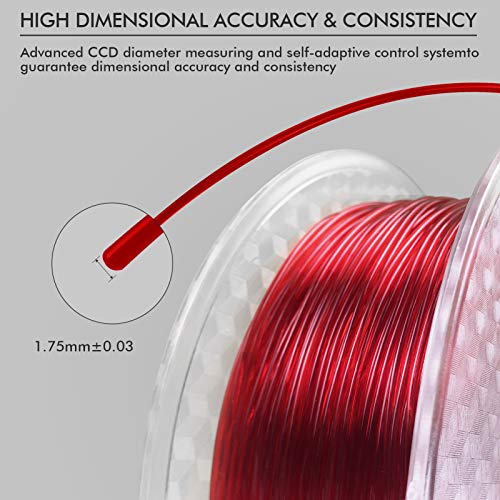PinRui TPU 3D Printer Filament (Red)