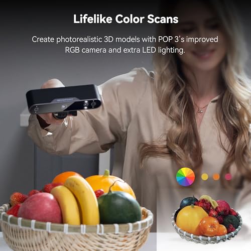 Revopoint POP 3 Handheld 3D Scanner with Dual Axis Turntable