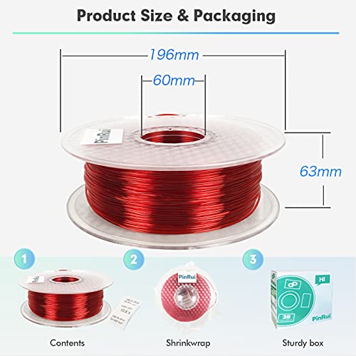 PinRui TPU 3D Printer Filament (Red)