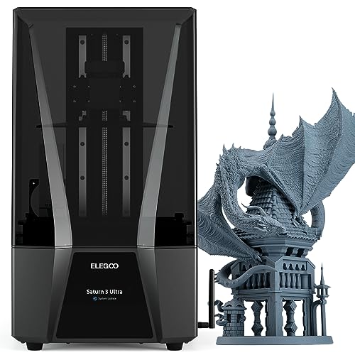 ELEGOO Saturn 3 Ultra MSLA 3D Printer, 10-Inch Monochrome LCD