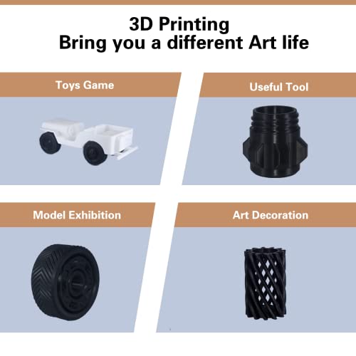 YXPOLYER 1.75mm Durable Nylon Filament - 1kg Black