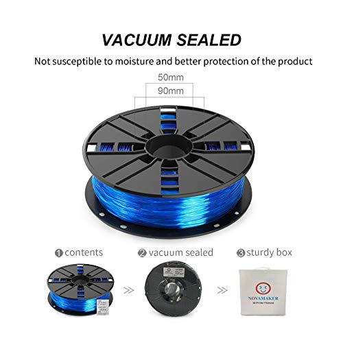 NOVAMAKER Blue Flexible TPU 3D Printer Filament