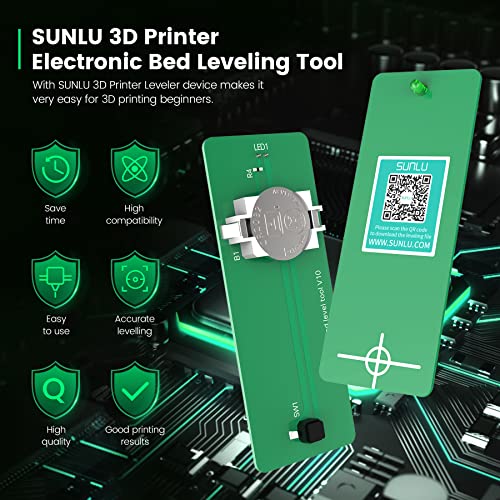 SUNLU 3D Printer Leveler Bundle, Easy Bed Leveling