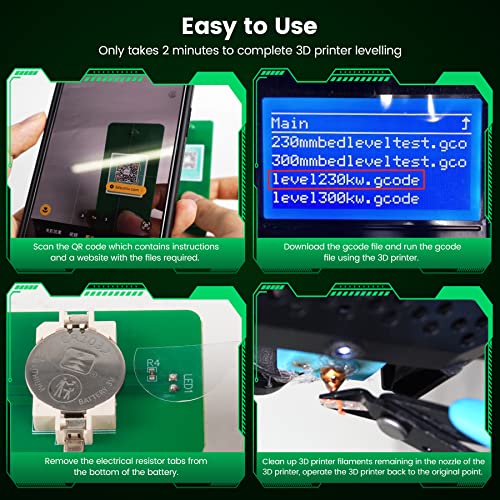 SUNLU 3D Printer Leveler Bundle, Easy Bed Leveling