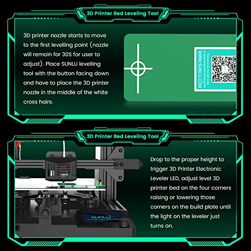 SUNLU 3D Printer Leveler Bundle, Easy Bed Leveling